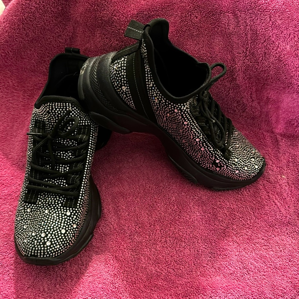 Bedazzled black sneaker